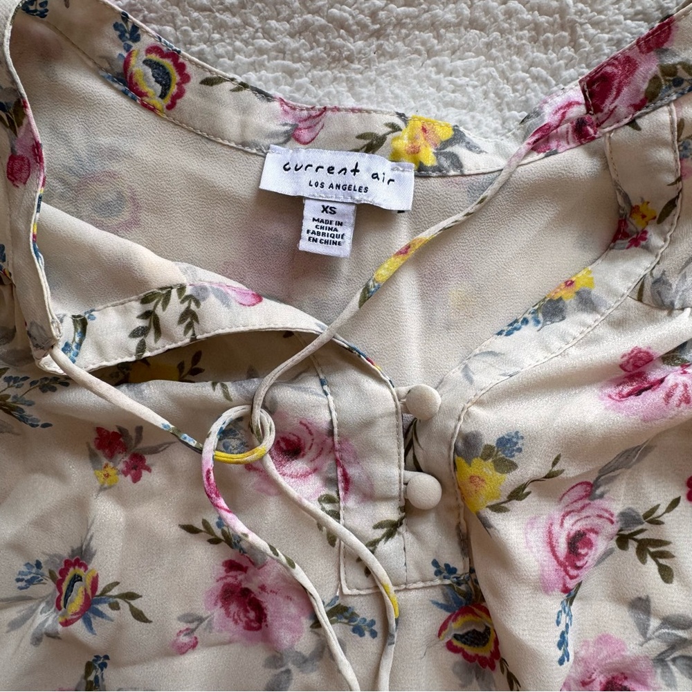 Anthropologie Current Air print floral mini - Picture 2 of 8